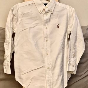 Ralph Lauren polo white button-down boys shirt 4T